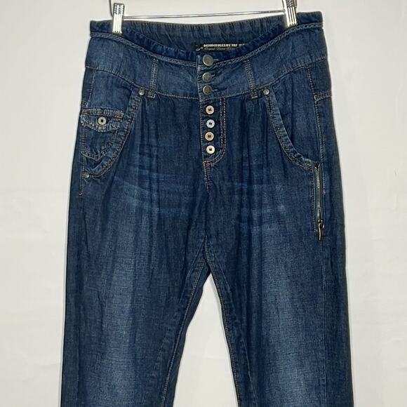 Zara denim rules by TRF baggy high waist size 4 pants. - Picture 2 of 9